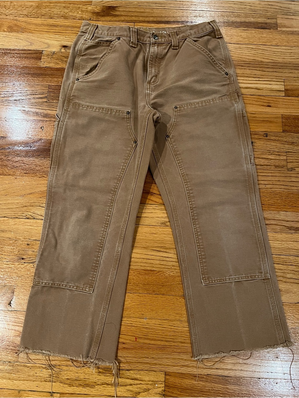 carhartt light camel utility pants